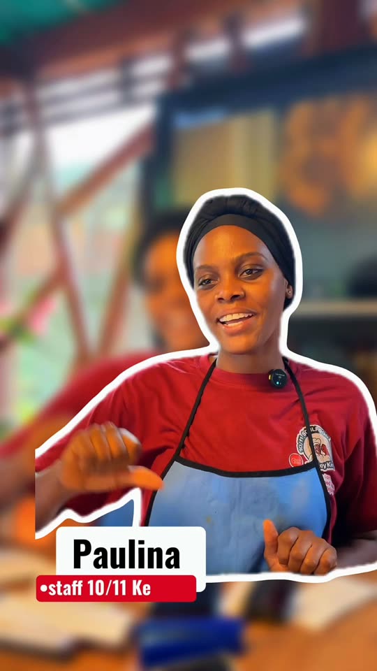 Paulina, staff at 10/11 Kenkey